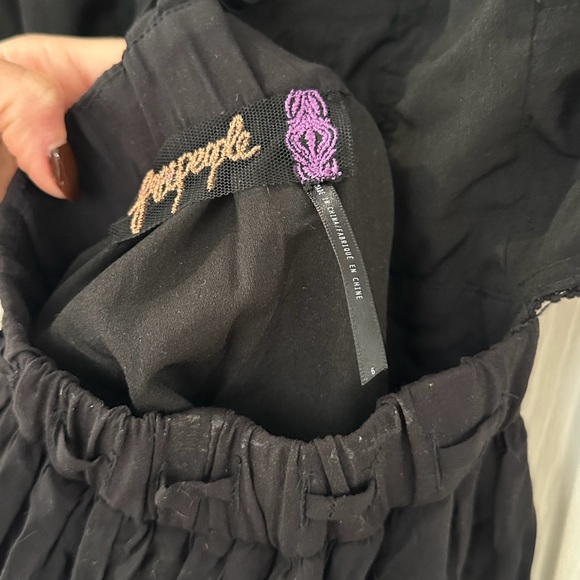 Free People Cut Out Mini Dress With Ruffles - Picture 7 of 7